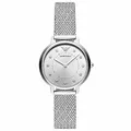 Produktbild: Emporio Armani Uhr für Damen , Zweizeiger Uhrwerk, 32mm Silbernes Edelstahlgehäuse mit Edelstahlarmband, AR11128