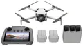 Produktbild: DJI Mini 4 Pro Fly More Combo (RC 2) inkl. Smart Controller Quadrocopter RtF Kameraflug Hellgrau (matt)