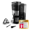Produktbild: Philips All-in-1 Filterkaffeemaschine - integriertes Kegelmahlwerk für frisch gemahlenen Kaffee - Duo-Bohnenbehälter, 1,25-L-Glaskanne, individuelle Einstellung der Intensität (HD7900/50)