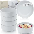 Produktbild: SÄNGER Leeds Frost | Steingut Schüssel Set 6 teilig, Müslischalen für 6 Personen, Schalen multifunktional, kratz- mikrowellen-fest, Kleine Schüsseln Tiefe Teller hellgrau 780 ml | VALUE COLLECTION