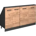 Produktbild: Vicco Dachschrägenschrank-Set Rion, 2er Set, Goldkraft Eiche/Anthrazit/Anthrazit - Gold
