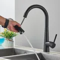 Produktbild: Niederdruck Küchenarmatur Ausziehbar Brause Wasserhahn Küche Niederdruckarmatur