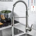 Produktbild: Niederdruck Küchenarmatur Edelstahl Ausziehbar Brause Einhand Wasserhahn Küche