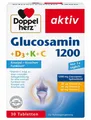Produktbild: ✅ Doppelherz Glucosamin 1200 Vitamin D3 Vitamin K Vitamin C 30 Tabletten ✅