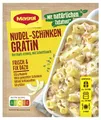 Produktbild: MAGGI Fix für Nudel-Schinken Gratin, überbackene Nudeln mit Schinken in Sahnesauce, 1er Pack (1x33g)