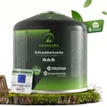 Produktbild: (12,48 EUR/kg) 8x 500g Butan Gas Schraubkartusche Ventilkartusche Camping Grill