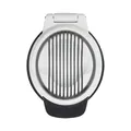Produktbild: OXO Good Grips Eierschneider – spülmaschinenfestes Küchengerät zum schnellen und einfachen Schneiden von hartgekochten Eiern – schwarz/weiß