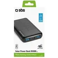 Produktbild: Sbs Solar-powerbank 10.000mah Mobiles Ladegerät Mit Integriertem Solarpanel