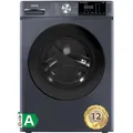 Produktbild: CHiQ Frontlader-waschmaschine 9 kg, Space Pro, normale arbeitsplattentiefe, große trommel, leiser Inverter-motor, 1400 U/min, KI-Smart-Programm, dampffunktion, 15-minuten-schnellwaschgang, 16 waschprogramme, energieeffizient, grau, CFL90-14586IM3XA [energieklasse A]