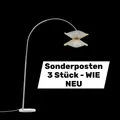 Produktbild: Lindby Bogenleuchte Stehlampe Valdorin beige Papier 195 cm IP20 Lampe 3 STÜCK