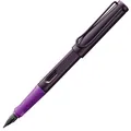 Produktbild: Lamy safari violet-blackberry Füller - Füllhalter mit ergonomischem Griff & schwarzer Stahlfeder in Strichbreite M - ASA-Kunststoff - inkl. Tintenpatrone T 10 blau - Rechtshänder