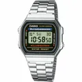 Produktbild: Unisex-Uhr Casio A168WA-1YES Schwarz Silberfarben [Ø 36 mm]