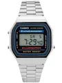 Produktbild: CASIO A168WA-1W - Stilvolle Edelstahlarmbanduhr mit Quarzwerk