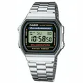 Produktbild: Casio A168WA-1YES Klassik Retro Edelstahl Armband Uhr Alarm Kalender silber NEU
