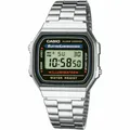 Produktbild: Herrenuhr Casio A168WA-1YES Schwarz Silberfarben