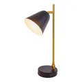 Produktbild: Tischlampe Tischleuchte Nachttischlampe schwarz gold Wohnzimmerlampe H 42,5 cm