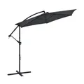 Produktbild: Juskys Ampelschirm Brazil 3,5 m Kurbel & Ständer – UV-Schutz wasserabweisend knickbar
