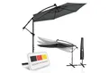 Produktbild: Juskys Ampelschirm Brazil, Sonnenschirm 330 cm Durchmesser, Kurbel, Standfuß & Hülle