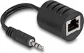 Produktbild: Delock - Audio-Adapter - RJ-45 weiblich zu Mini-Stecker männlich - Schwarz (Packung mit 2) (87858)