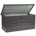 Produktbild: Metallaufbewahrungsbox Megabox Xl - 126 X 56 Cm 400l Anthrazit Kissenbox Gartenbox Auflagenbox Aufbewahrungsbox - Home Deluxe