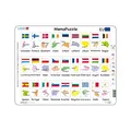Produktbild: Larsen MemoPuzzle EU – 54 Teile – Lernspiel Geografie ab 8 Jahren – Länder, Hauptstädte & Flaggen – Rahmenpuzzle für Kinder & Erwachsene