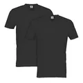 Produktbild: LERROS - Herren V-Ausschnitt Doppelpack T-Shirt, Regular Fit, (2003115), Größe:M, Farbe:Black (290)