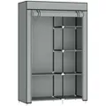 Produktbild: Homcom Kleiderschrank,, Grau, Metall, 43x162.5x103 cm, Schlafzimmer, Kleiderschränke, Stoffschrank