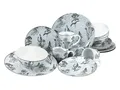 Produktbild: CreaTable, 22507, Serie Vintage FLOWERS, 16-teiliges Geschirrset für 4 Personen, Kombiservice aus Porzellan, spülmaschinen- und mikrowellengeeignet, Made in Europe
