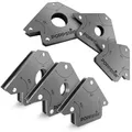 Produktbild: Poppstar Schweißmagnet (Schweißwinkel Haftkraft 2x 11,3 kg - 45/90/135°, 2x 22,6 kg - 45/90/135°, 2x 34 kg - 45/90/135°), 6er Set, grau