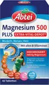 Produktbild: Abtei Magnesium 500 Plus Extra-Vital-Depot Hochdosiert B-Vitamine 42 Tabletten