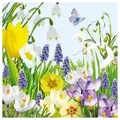 Produktbild: Ambiente Luxury Paper Products Papierserviette 20 Servietten Spring Time 33x33cm, (20 St)