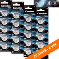 Produktbild: 20 x CR2430 Lithium Knopfzelle Batterie von Camelion ø24,5x3 mm DL2430 270mAh