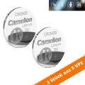 Produktbild: 2 x CR2430 Lithium Knopfzelle Batterie von Camelion ø24,5x3 mm DL2430 270mAh