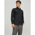 Produktbild: Jack & Jones Langarmhemd JPRBLAPARKER Slim Fit Hemd, atmungsaktiv, ideal für den Alltag Baumwolle, slim fit schwarz L