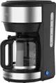 Produktbild: Westinghouse Kaffeemaschine Basic-Serie, Filterkaffeemaschine für bis zu 10 Tassen, Permanentfilter, Glaskanne, Tropfschutzsystem, Warmhaltefunktion bis zu 30 Minuten, Wasserstandsanzeige, silber