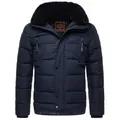 Produktbild: Stone Harbour Steppjacke Witas gesteppte Herren Winterjacke mit abnehmbarer Kapuze blau XXL (56)