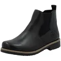 Produktbild: Rieker Chelseaboots Stiefelette, Schlupfboots, Stretcheinsatz, mit Innenreißverschluss schwarz 40 EU