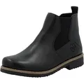 Produktbild: Chelseaboots RIEKER, Damen, Gr. 40, schwarz, Lederimitat, Basic, Schuhe Chelseaboots, Stiefelette, Schlupfboots, Stretcheinsatz, mit Innenreißverschluss, Topseller