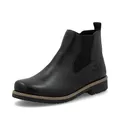 Produktbild: Rieker Damen Chelsea Boots 73557, Frauen Stiefeletten,Bootee,Booties,halbstiefel,Kurzstiefel,uebergangsschuhe,schwarz (01),40 EU / 6.5 UK
