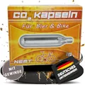 Produktbild: NEMT 10 16g Co2 Bierkapseln and Bikekapseln für alle Bierzapfanlagen mit 16g Kohlensäurekapseln MIT Gewinde kompatibel mit CO2 Kartuschenpumpen Fahrrad Minipumpe MIT Gewinde kompatibel mit BeerBuddy