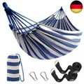 Produktbild: Anyoo Hängematte Outdoor Baumwolle Bequemer Stoff mit Baumfreundlichen Gurten