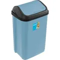 Produktbild: keeeper Mülleimer Schwingdeckel 50 l 38,5 x 29 x 66 cm Swantje Blau Nordic Blue - Blau