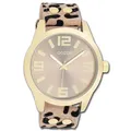 Produktbild: Oozoo Damen Armbanduhr Timepieces Analog Lederband beige schwarz UOC1097A