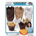 Produktbild: 150 Stück Muffin-Formen | Ölbeständige Papier-Antihaft-Backform | Cupcake-Bac...