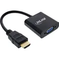 Produktbild: InLine Dongle Konverter HDMI zu VGA, mit Audio, Eingang HDMI, Ausgang VGA und Stereo Audio (65003B)