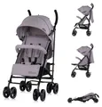 Produktbild: Chipolino Kinderwagen Milano Buggy bis 22 kg, Rückenlehne verstellbar, faltbar grau/schwarz