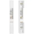 Produktbild: SoBuy Hochschrank, Weiß, Natur, Holzwerkstoff, 20x180x20 cm, Badezimmer, Badezimmerschränke, Hochschränke