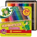 Produktbild: Jolly Buntstifte Supersticks Classic, 3000-0293, kinderfest, sortiert, im Metalletui, 24 Stück