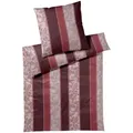 Produktbild: Joop! Bettwäsche Paisley Stripes 4121-01 rouge - 155x220cm + 40x80cm