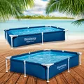 Produktbild: Bestway Steel Pro Frame Pool 221x150x43 cm Gartenpool Kinder Family 56401